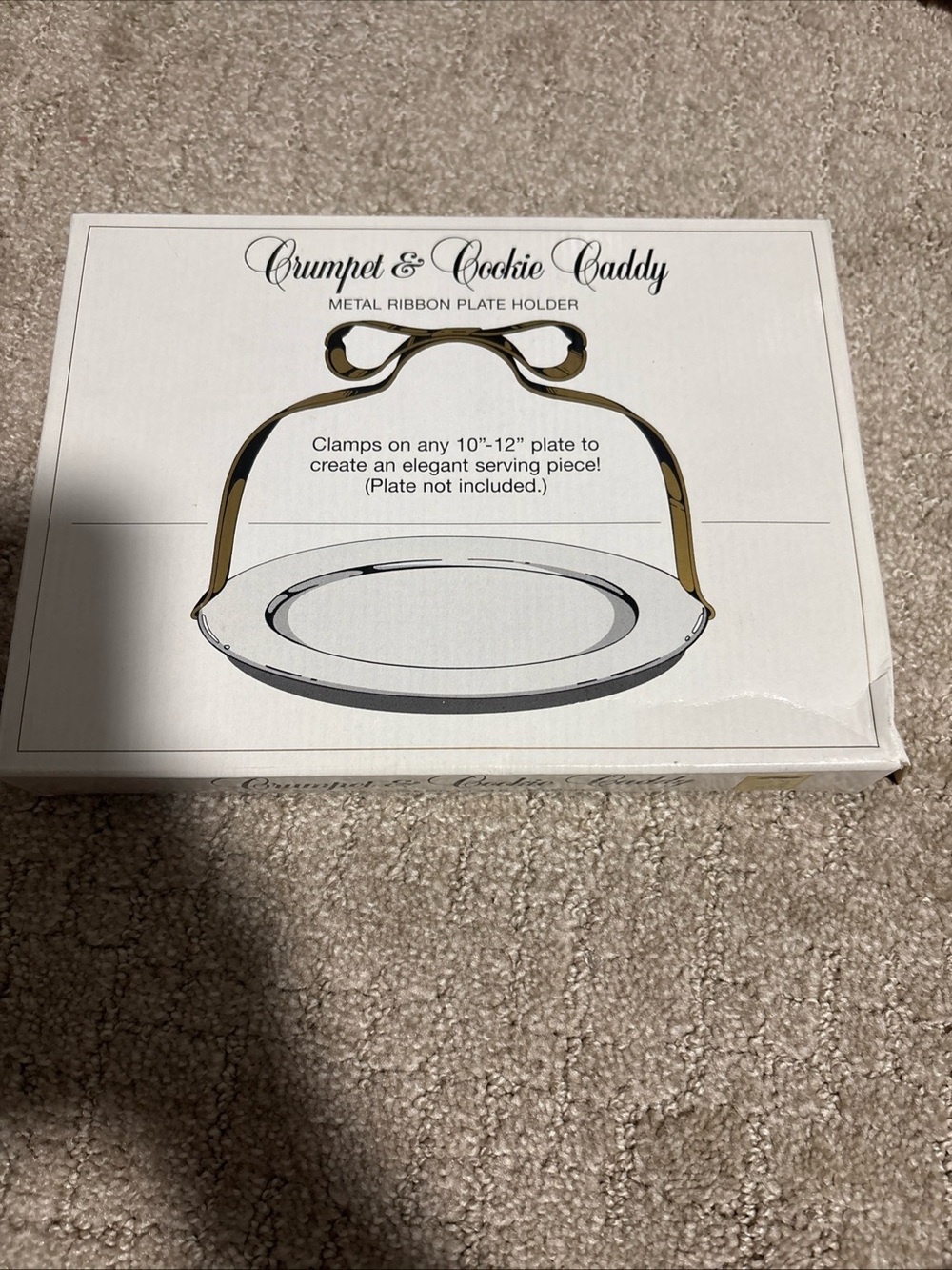 DEPARTMENT 56 Crumpet And Cookie Caddy Gold Metal Bow Bows Decor Ribbon Party